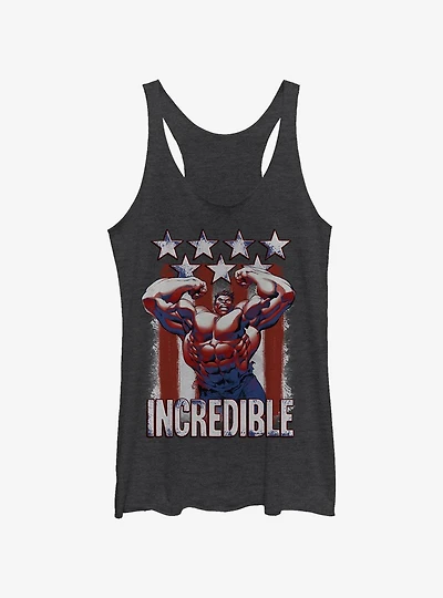 Marvel Hulk Flag Girls T-Shirt