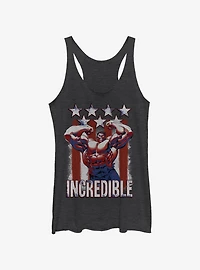 Marvel Hulk Flag Girls T-Shirt