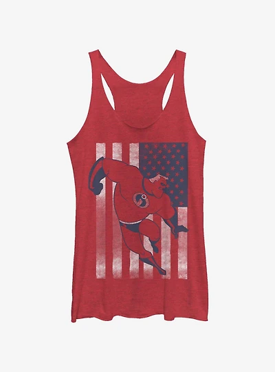 Disney Pixar The Incredibles Incredible Flag Girls Tank