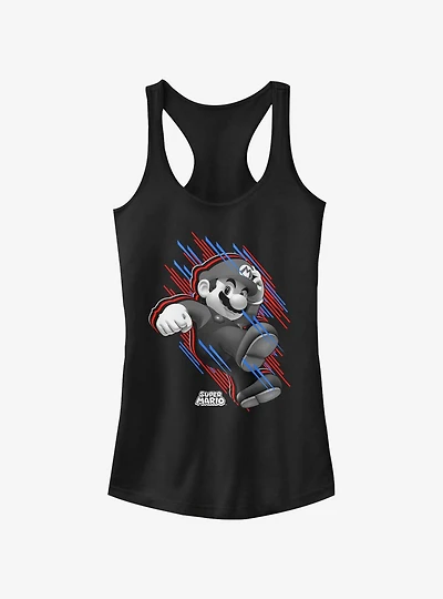 Super Mario Bros. Mo' Fast Stripes Girls Tank