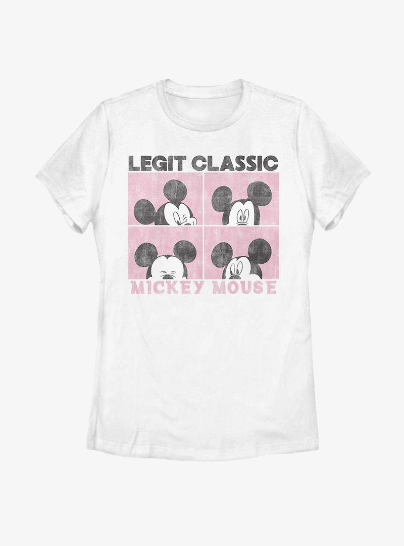 Disney Mickey Mouse Faces Womens T-Shirt