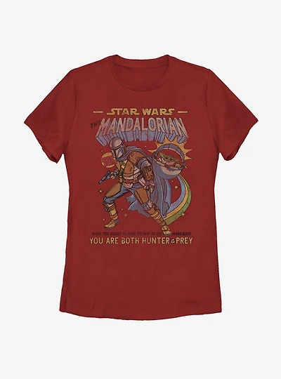 Star Wars The Mandalorian Child Comic Womens T-Shirt