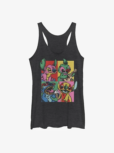Disney Lilo And Stitch Pop Art Womens Tank Top