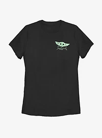 Star Wars The Mandalorian Child Painted Stars Womens T-Shirt