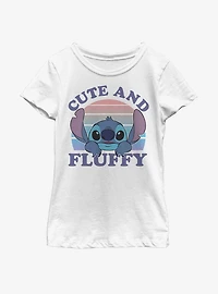 Disney Lilo And Stitch Cute Fluffy Youth Girls T-Shirt