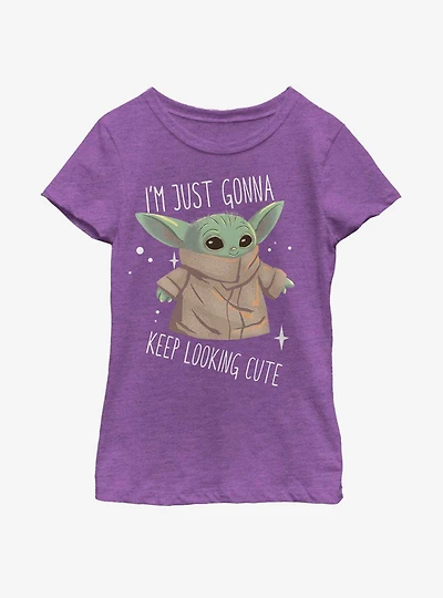 Star Wars The Mandalorian Child Still Cute Youth Girls T-Shirt