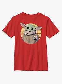 Star Wars The Mandalorian Child Circle Illustration Youth T-Shirt