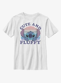 Disney Lilo And Stitch Cute Fluffy Youth T-Shirt