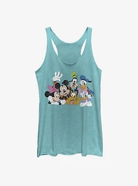 Disney Mickey Mouse Group Womens Tank Top