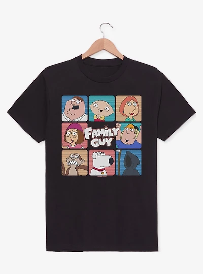 Family Guy Face Grid T-Shirt
