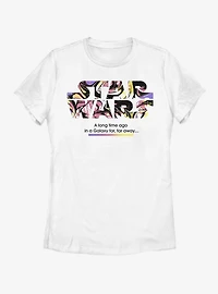 Star Wars Logo Color Pop Womens T-Shirt