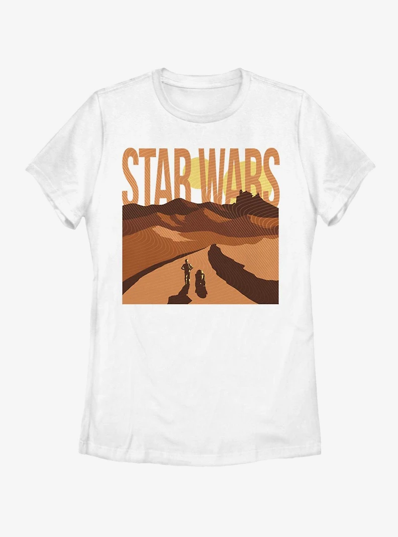Star Wars Lost The Desert Womens T-Shirt