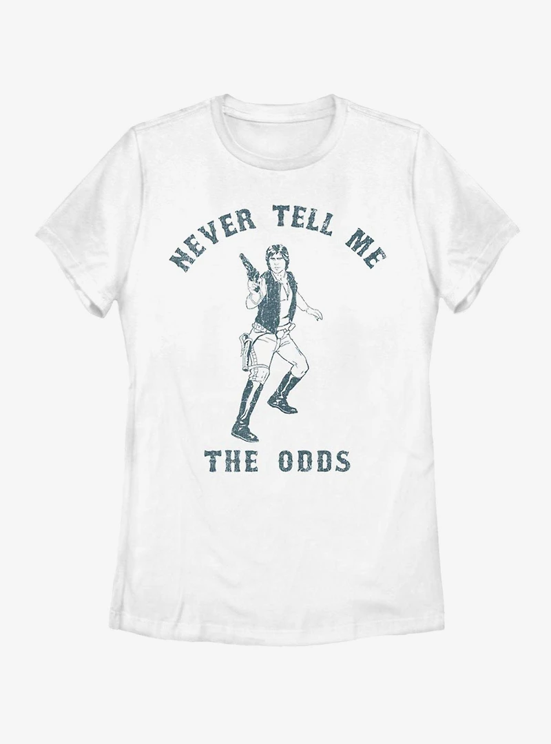 Star Wars Never Tell Me Womens T-Shirt
