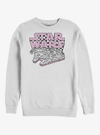 Star Wars Falcon Checker Script Sweatshirt
