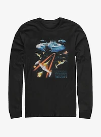 Star Wars Episode I The Phantom Menace Epic Scene Long-Sleeve T-Shirt