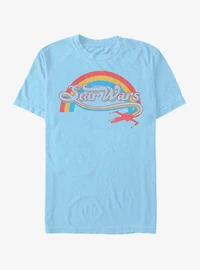 Star Wars Rainbow Retro Logo T-Shirt