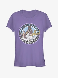 Star Wars May The Force Be With You Group Girls T-Shirt