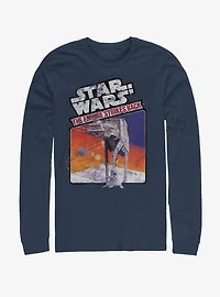 Star Wars The Empire Strikes Back Atari Cartridge Poster Long-Sleeve T-Shirt