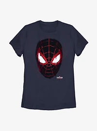 Marvel Spider-Man Miles Morales Glitch Mask Womens T-Shirt