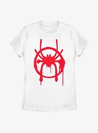 Marvel Spider-Man Miles Morales Symbol Womens T-Shirt