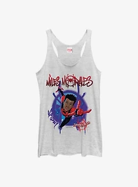 Marvel Spider-Man: Into The Spiderverse Miles Morales Painted Womens Tank Top
