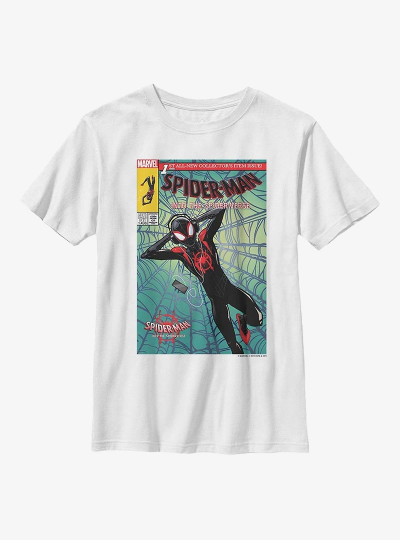 Marvel Spider-Man: Into The Spiderverse Miles Morales Music Time Youth T-Shirt