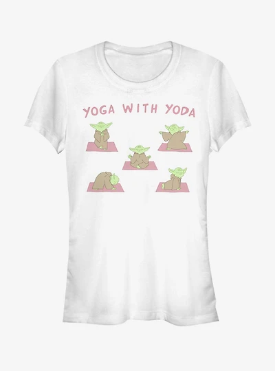 Star Wars Yoga With Yoda Girls T-Shirt