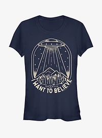 The X-Files UFO Stamp Girls T-Shirt