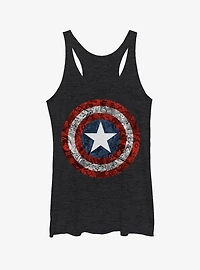 Marvel Captain America Comicbook Shield Girls Tank
