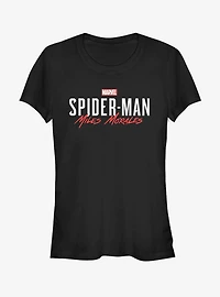 Marvel Spider-Man Game Title Miles Morales Girls T-Shirt