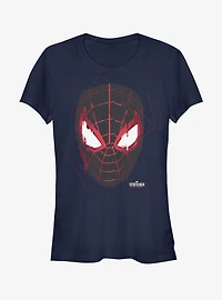 Marvel Spider-Man Miles Morales Glitch Mask Girls T-Shirt