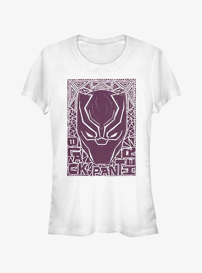 Marvel Black Panther Stencil Girls T-Shirt