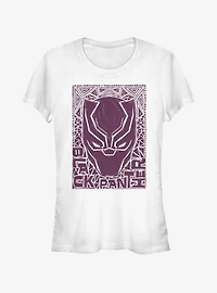 Marvel Black Panther Stencil Girls T-Shirt