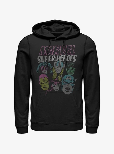 Marvel Avengers Grunge Heroes Hoodie