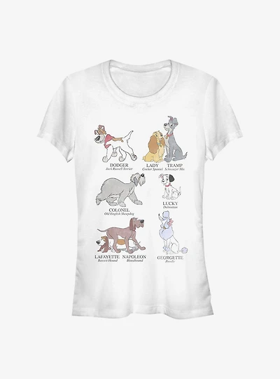 Disney Classic Dog Breeds Girls T-Shirt