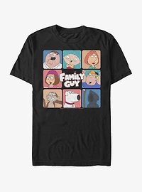 Family Guy Face Grid T-Shirt
