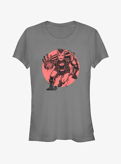 Marvel Iron Man Red Sun Girls T-Shirt