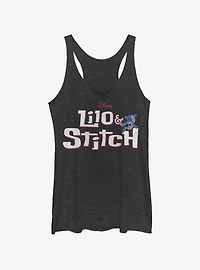 Disney Lilo & Stitch Stitch Logo Girls Tank