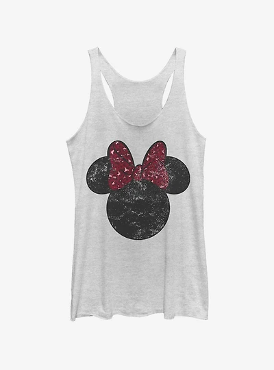 Disney Mickey Mouse Minnie Leopard Bow Girls Tank