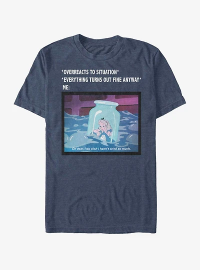 Disney Alice In Wonderland Anxiety Meme T-Shirt
