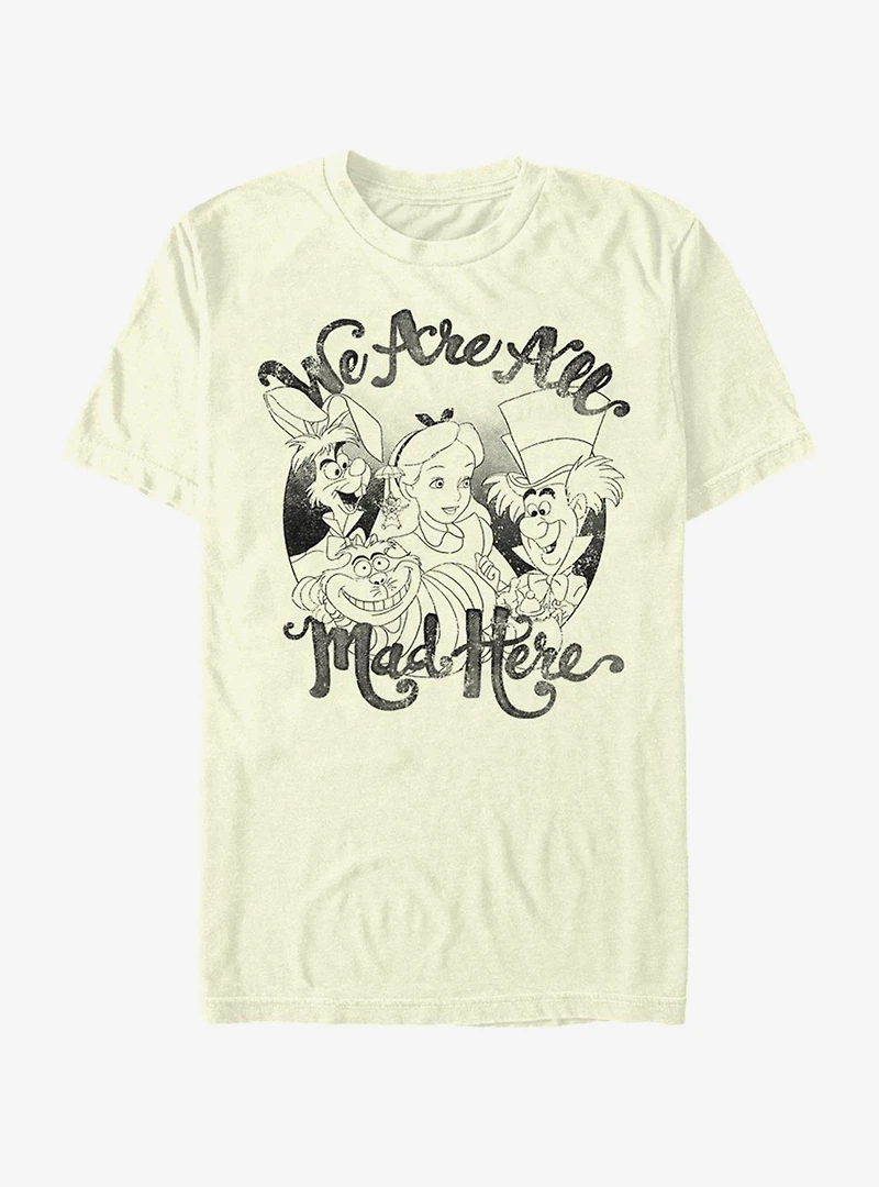 Disney Alice Wonderland All Mad Here T-Shirt