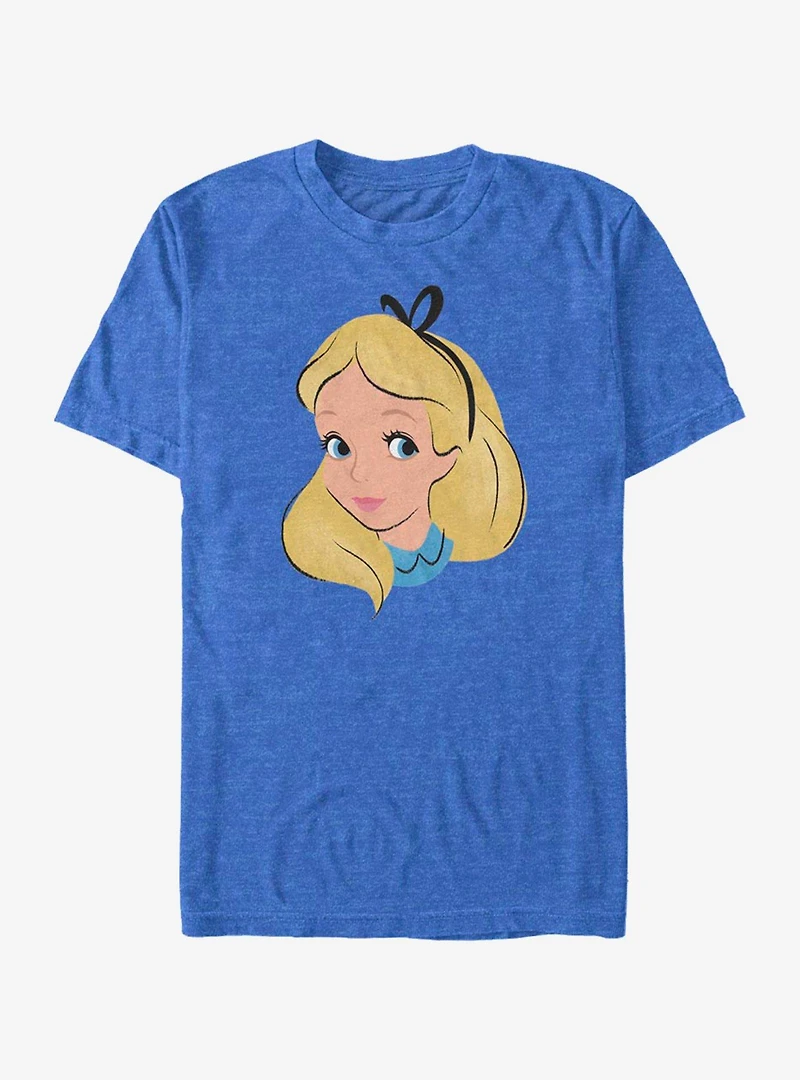 Disney Alice Wonderland Big Face T-Shirt