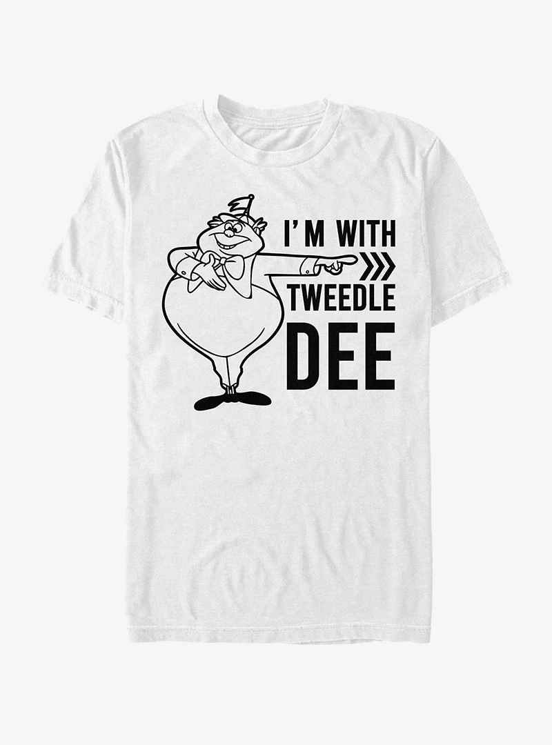 Disney Alice Wonderland I'm With Tweedle Dee T-Shirt