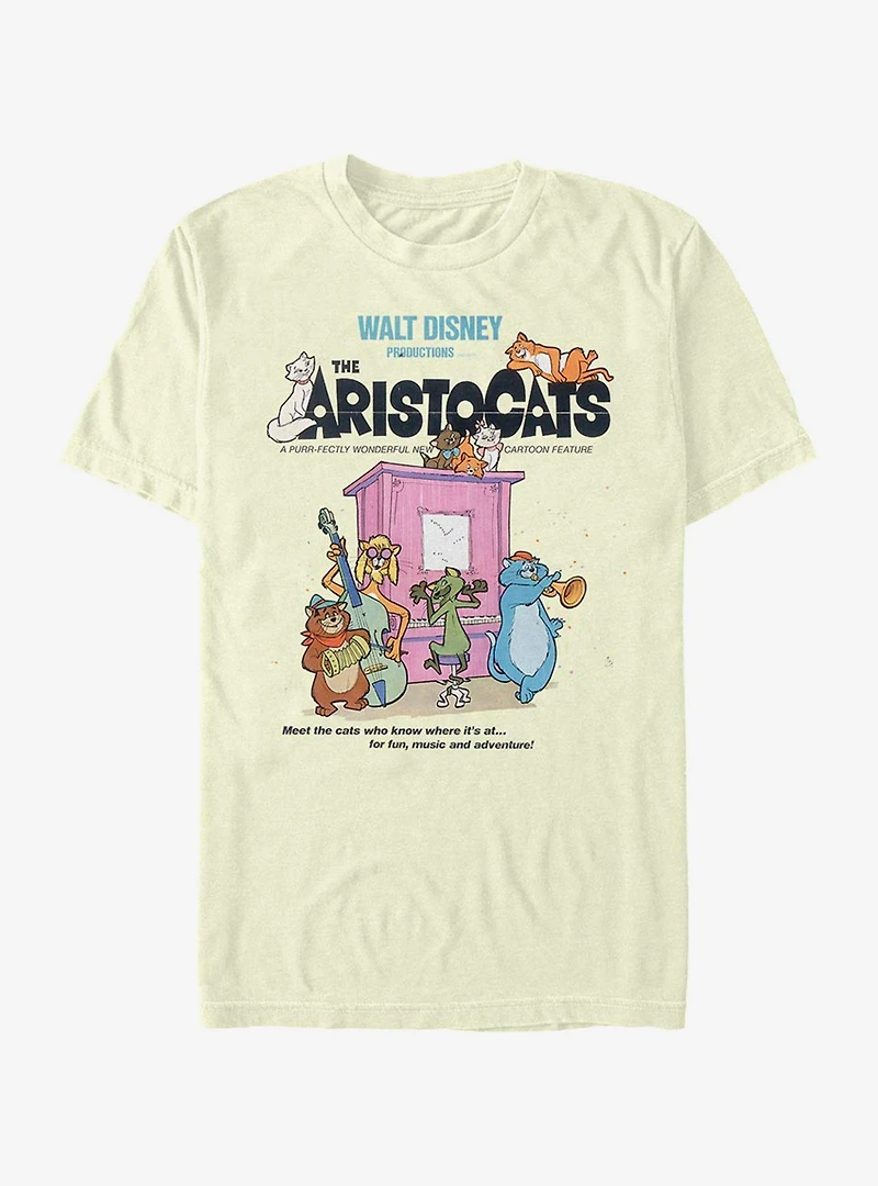 Disney The Aristocats Classic Poster T-Shirt