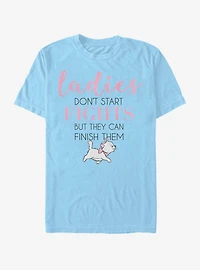 Disney The Aristocats Marie Ladies Finish Fights T-Shirt