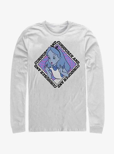Disney Alice Wonderland Face Long-Sleeve T-Shirt