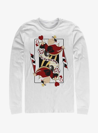 Disney Alice Wonderland Queen Of Hearts Long-Sleeve T-Shirt