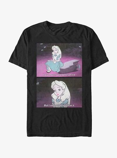 Disney Alice Wonderland Advice Meme T-Shirt