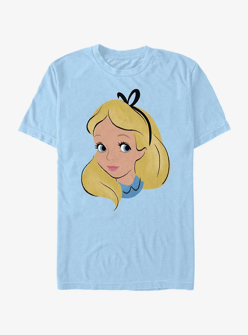 Disney Alice Wonderland Big Face T-Shirt