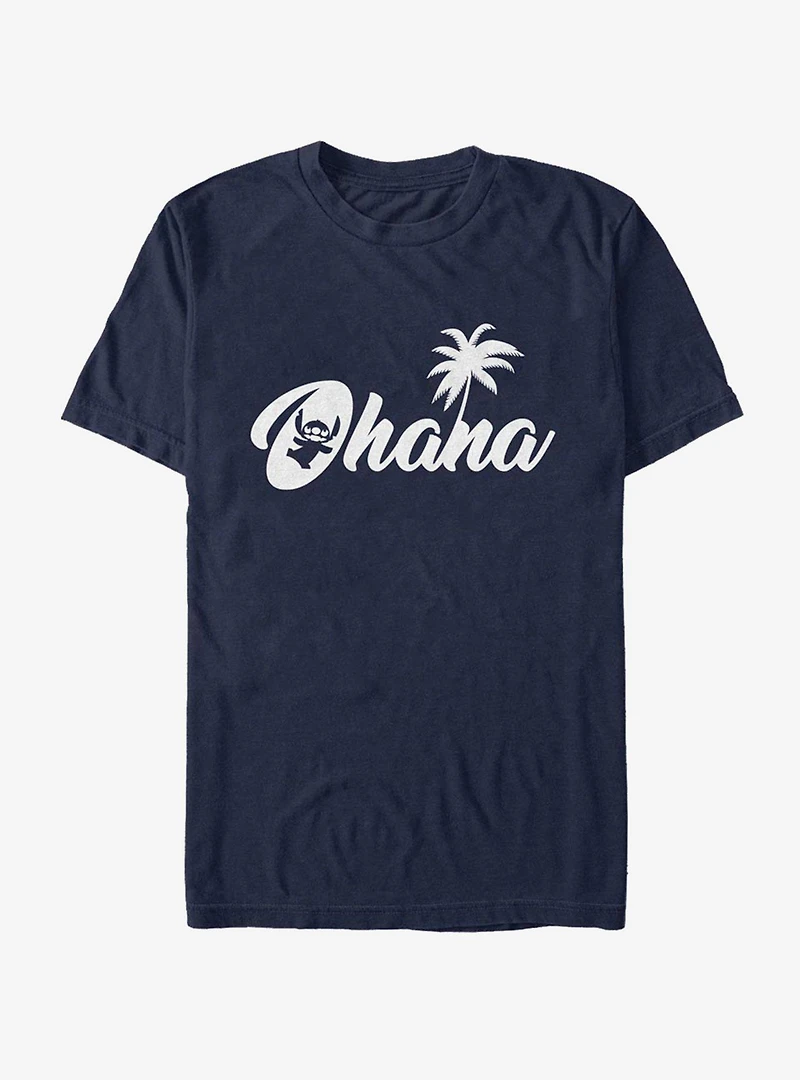 Disney Lilo And Stitch Silhouette Ohana T-Shirt